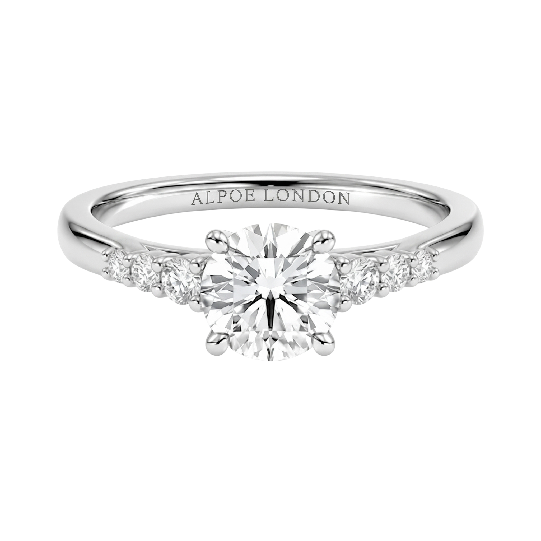 Side Stone engagement ring