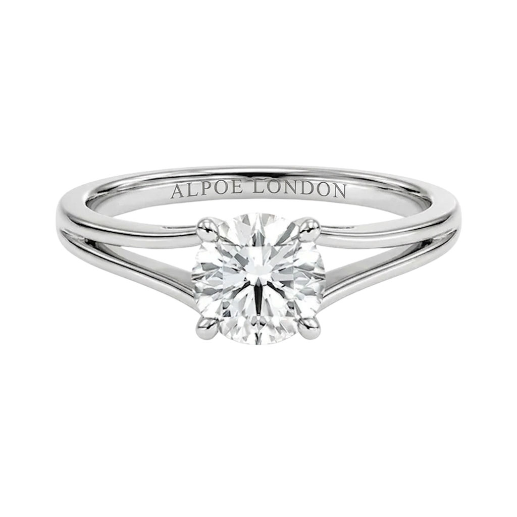 Split Shank engagement ring