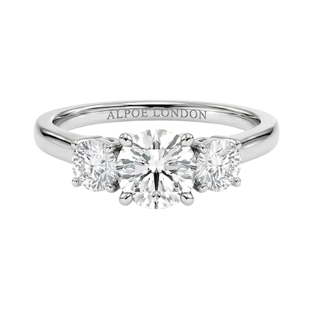 Trilogy engagement ring